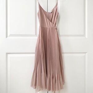 NWOT Aritzia Beaune Pleated Wrap Dress